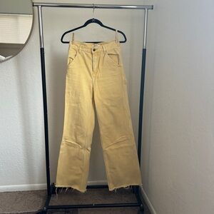 Yellow high waisted pants